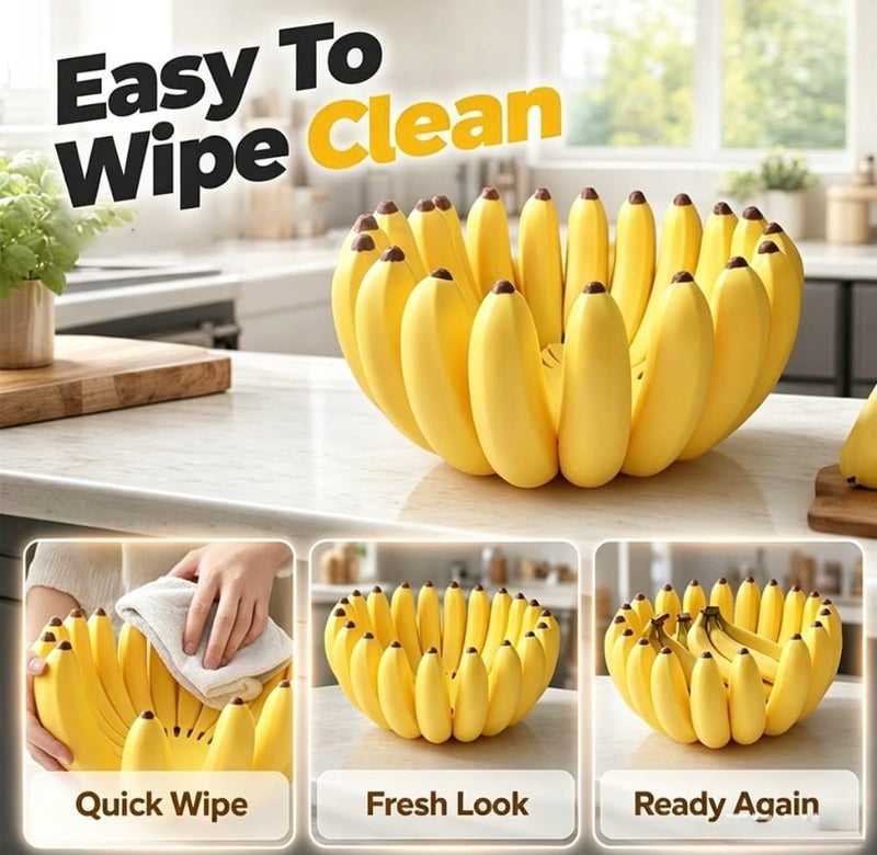 3D- Banana-Shaped Fruit Bowl