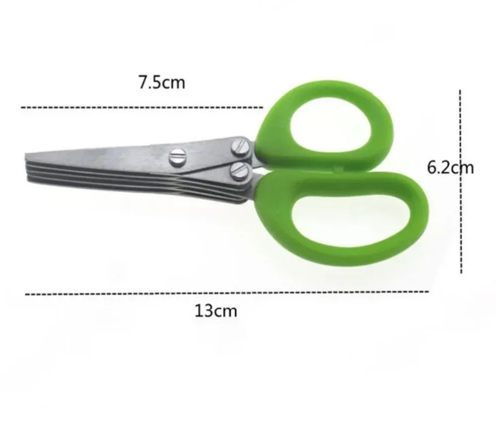 Stainless Steel 5 Blades Herb's Kitchen Scissor