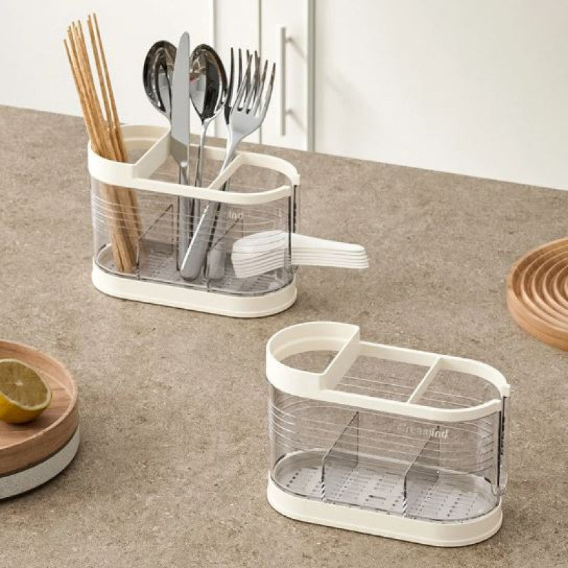 Cutlery Holder Knife Strainer Kitchen Utensils Plastic Storage Bucket