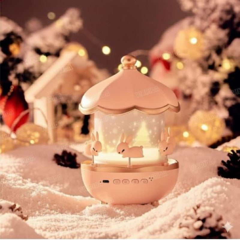 Bunny's Carousel 360° Rotatable Night Light Projector.