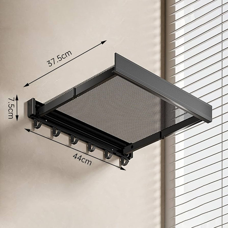 Retractable Aluminium Alloy Foldable Mesh Laundry Dryer with Hooks