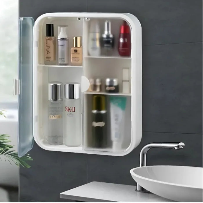 Double Door Wall Mounted Storage Shelf Organizer