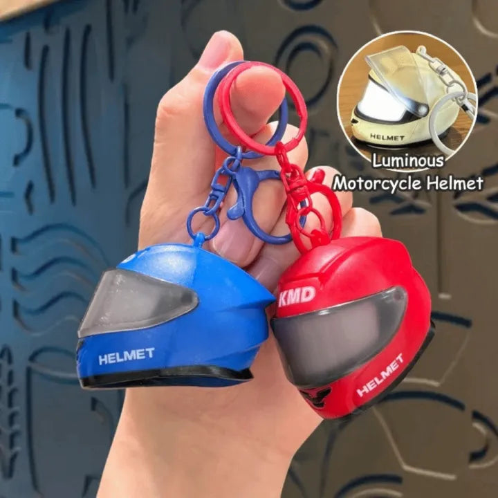 Luminous Mini Helmet LED Light Keychain