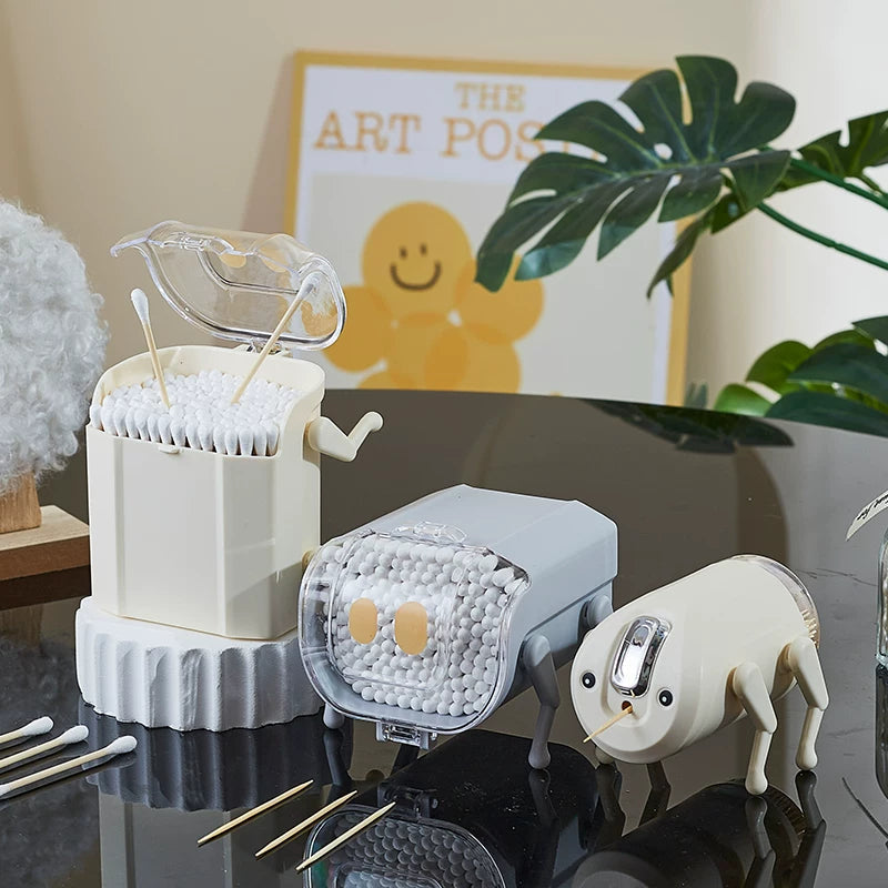 Cotton Swab Dispenser, Cotton Bud Storage Organizer