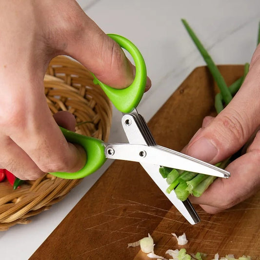 Stainless Steel 5 Blades Herb's Kitchen Scissor