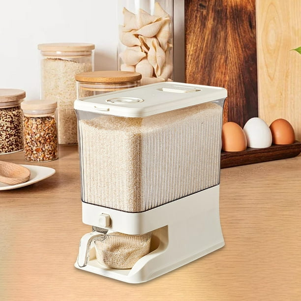 Rice Storage Container With Measuring Cup