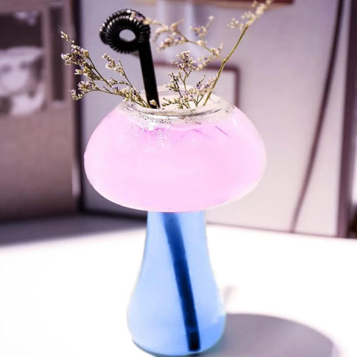 Creative Stylish Mushroom Shaped Glass