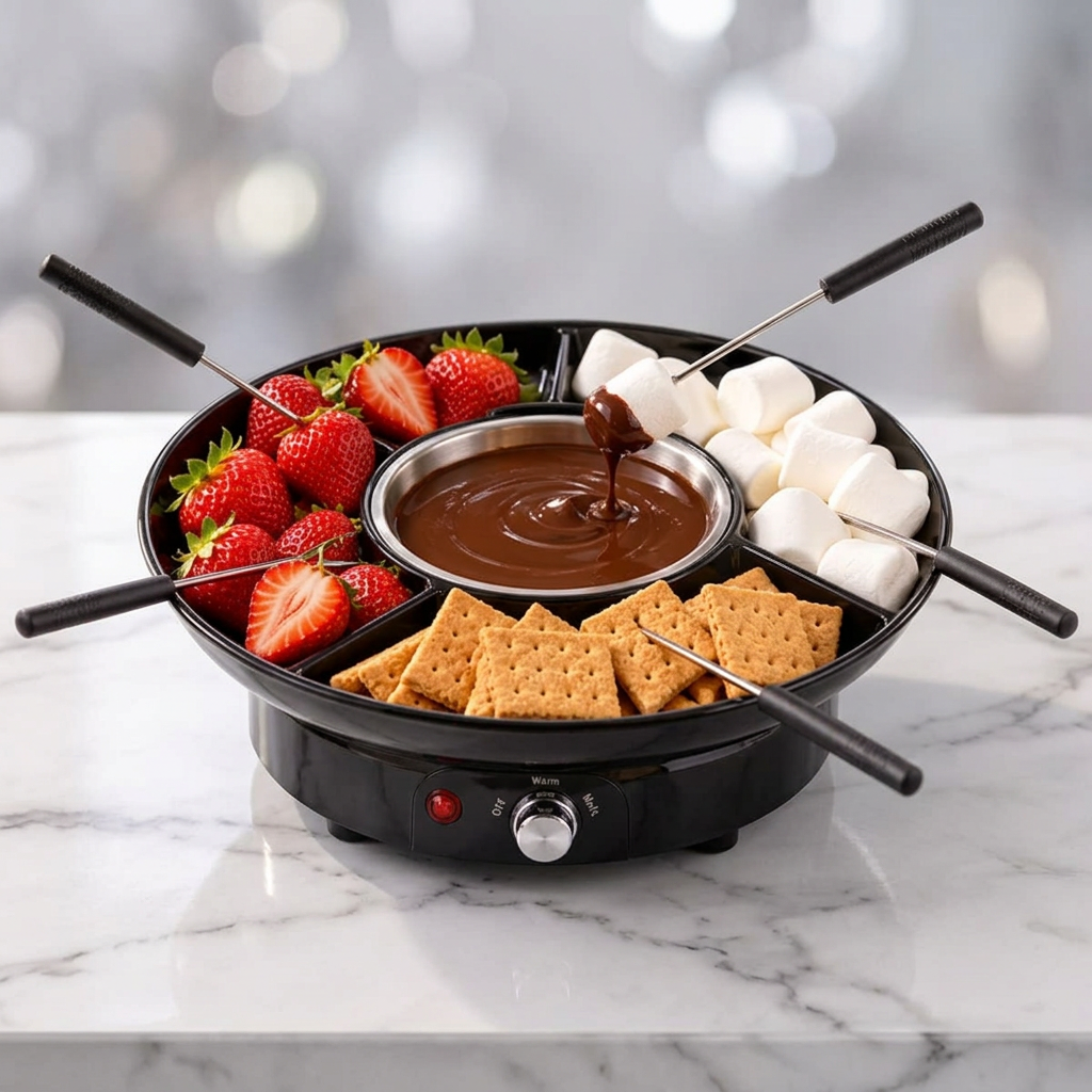 Electric chocolate & Cheese Fondue Pot Set