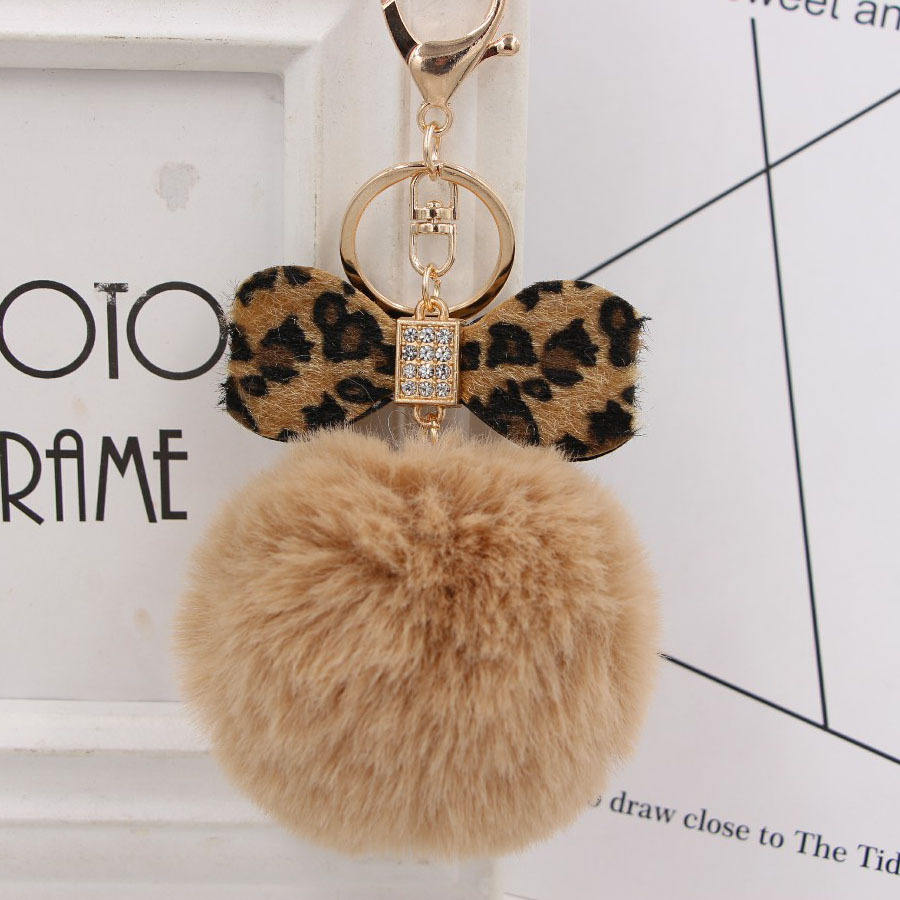 Bow Round Soft Keychain Pendant