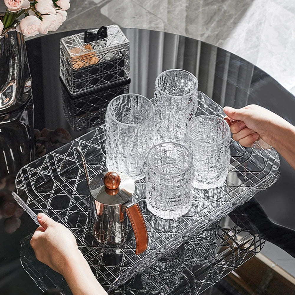 Transparent Luxury Multipurpose Tray Organizer