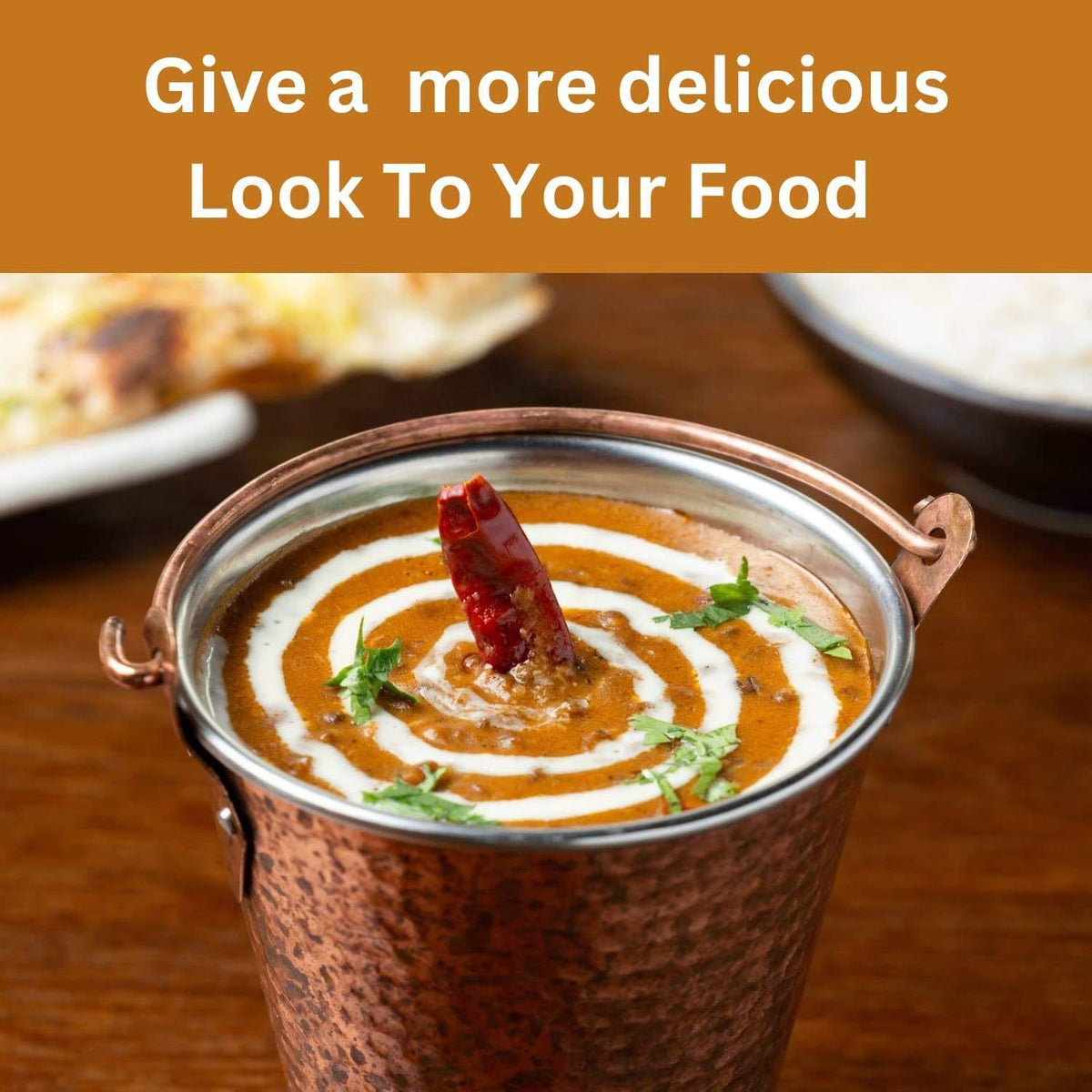Desi Elegant Classic Style Cooper Serving Balti