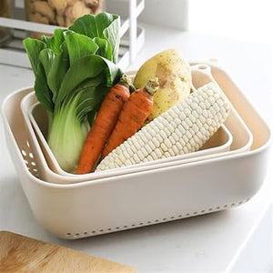 3pcs Kitchen Drain Storage Basket