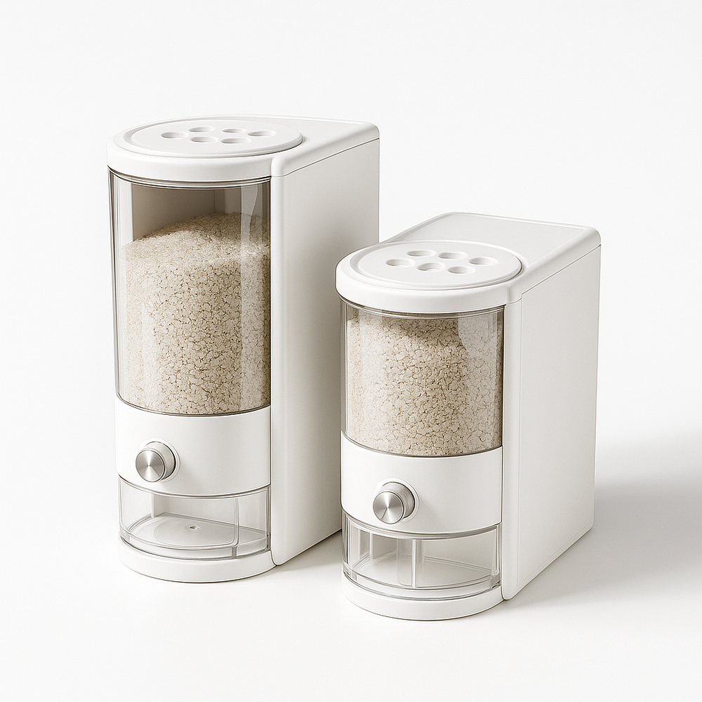 Airtight Automatic Rice Storage Dispenser With Measuring Cup