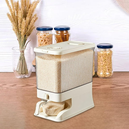 Rice Storage Container With Measuring Cup