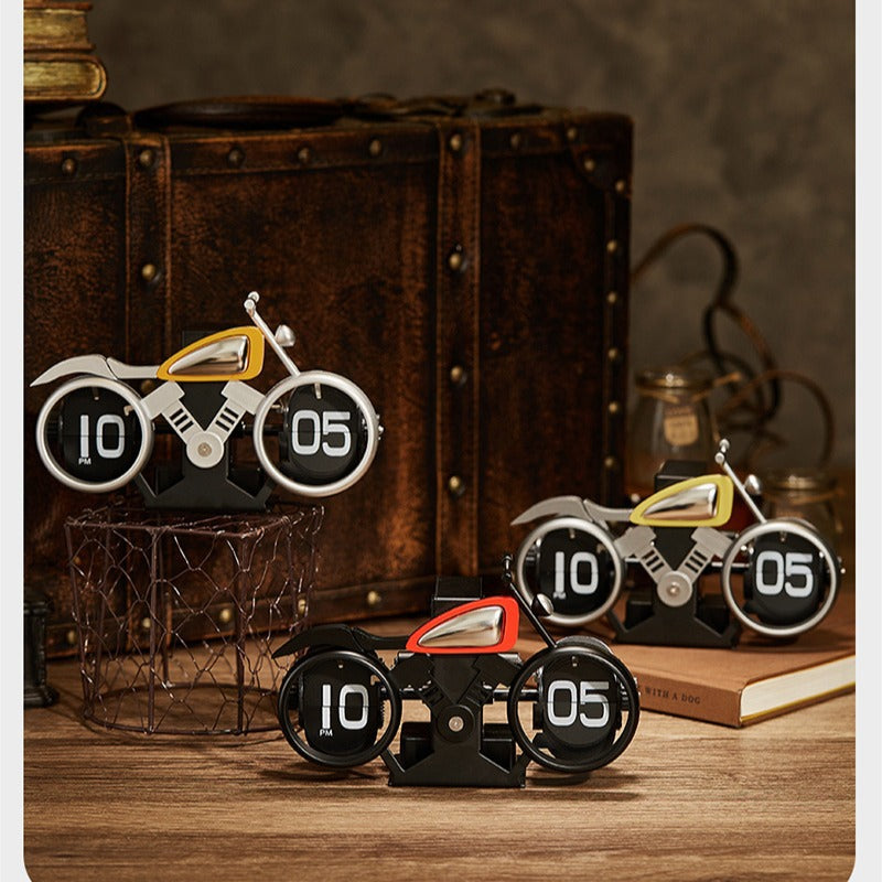Vintage Motorcycle Antique Clock