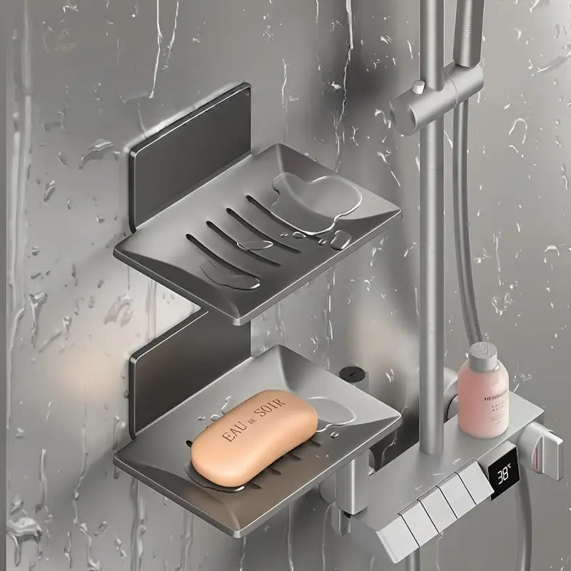 Wall Mounted Soap Dish With Drain Heavy Quality