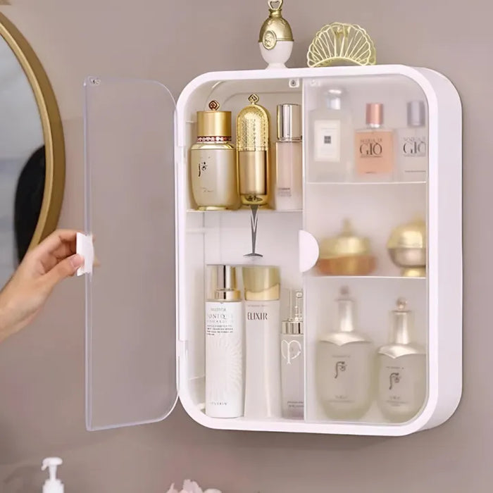 Double Door Wall Mounted Storage Shelf Organizer