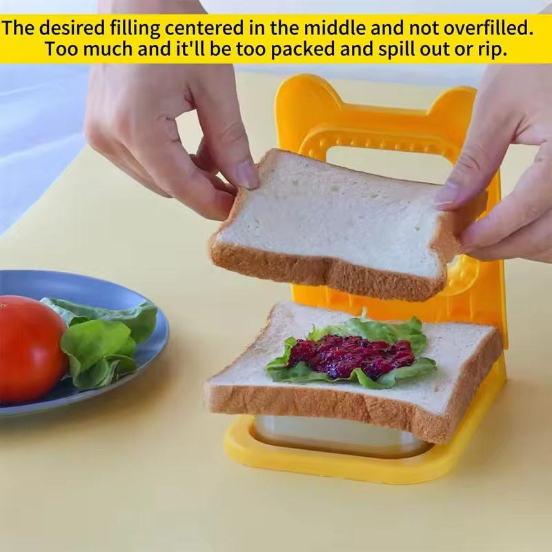Stainless Steel Pocket Sandwich Maker Fun Sandwich Cutter and Sealer for Kids