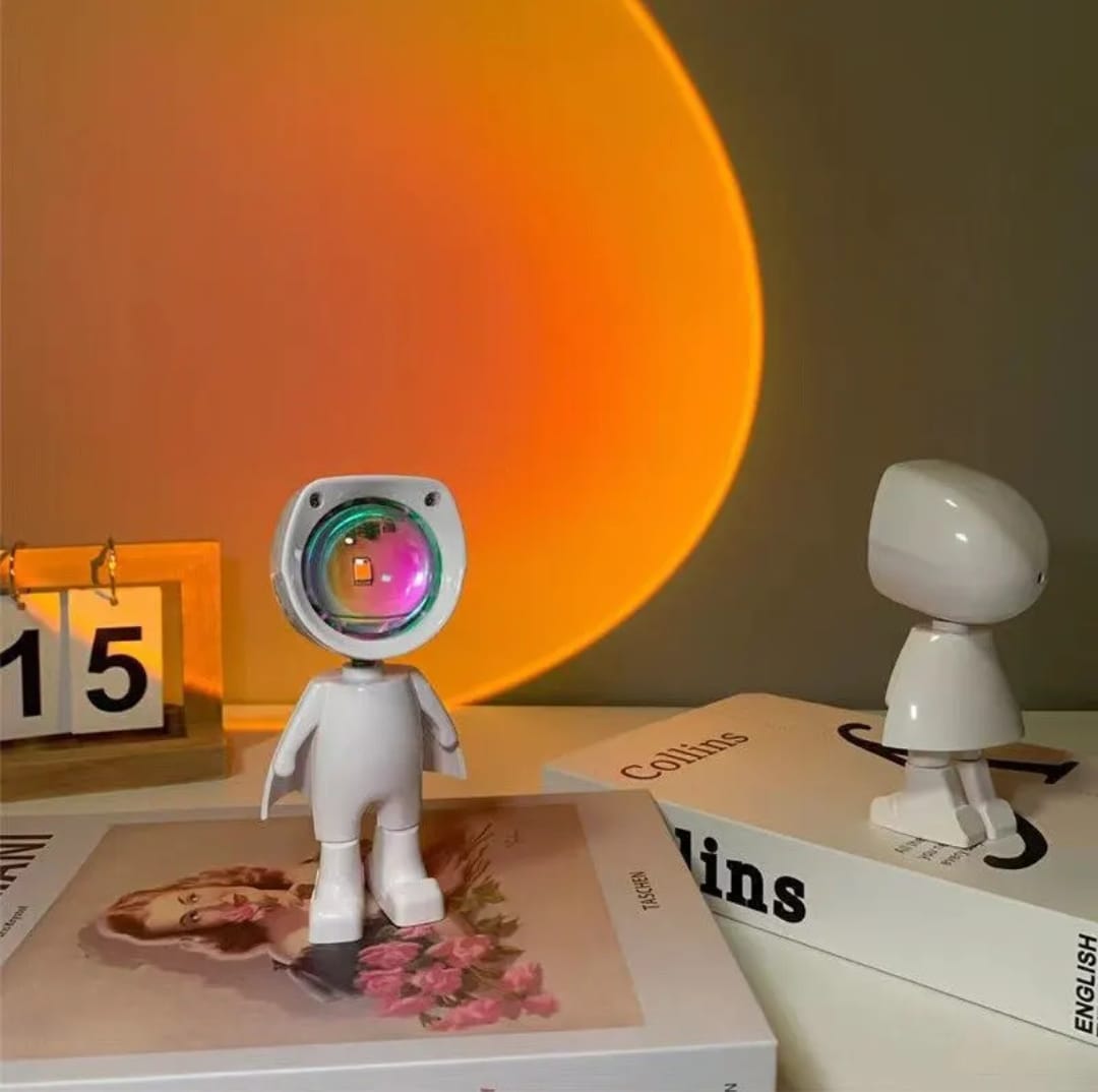 Cute Astronaut LED Projection Table Lamp