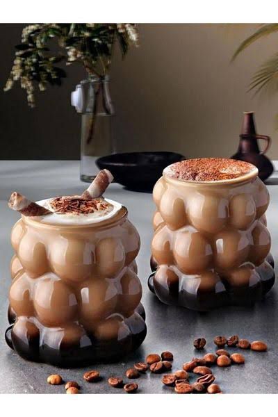 Unique Heat Shaped Glass Coffee Cup