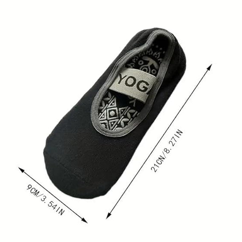 Women Anti-Slip Yoga Socks With Strip 1 Pair