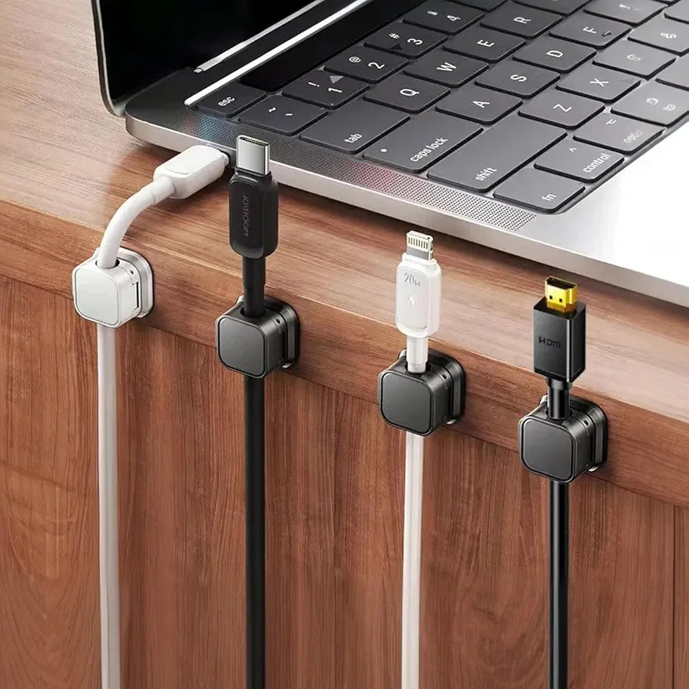 6pcs Set Adjustable Magnetic Cable Holder Organizer