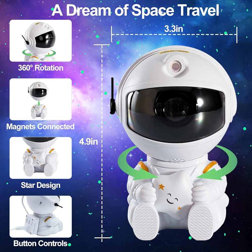 Astronaut Galaxy Projector / Starry Night Light
