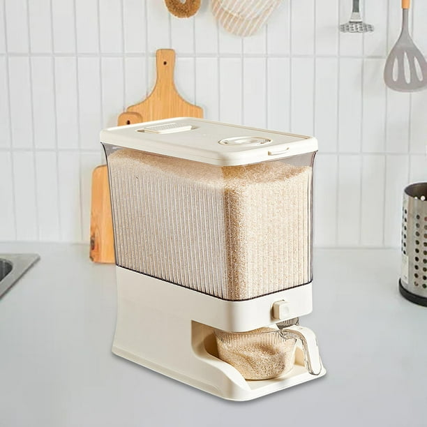 Rice Storage Container With Measuring Cup