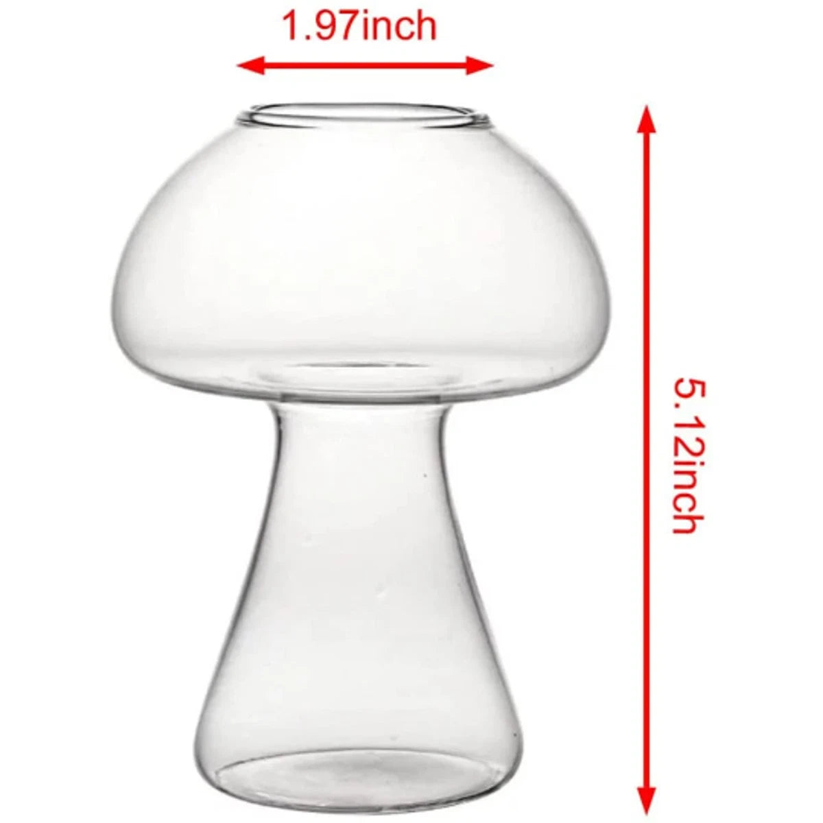 Creative Stylish Mushroom Shaped Glass