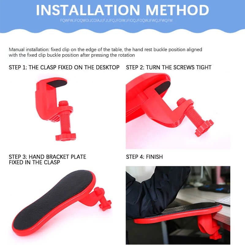 Adjustable Ergonomic Arm Rest Pad For Desk