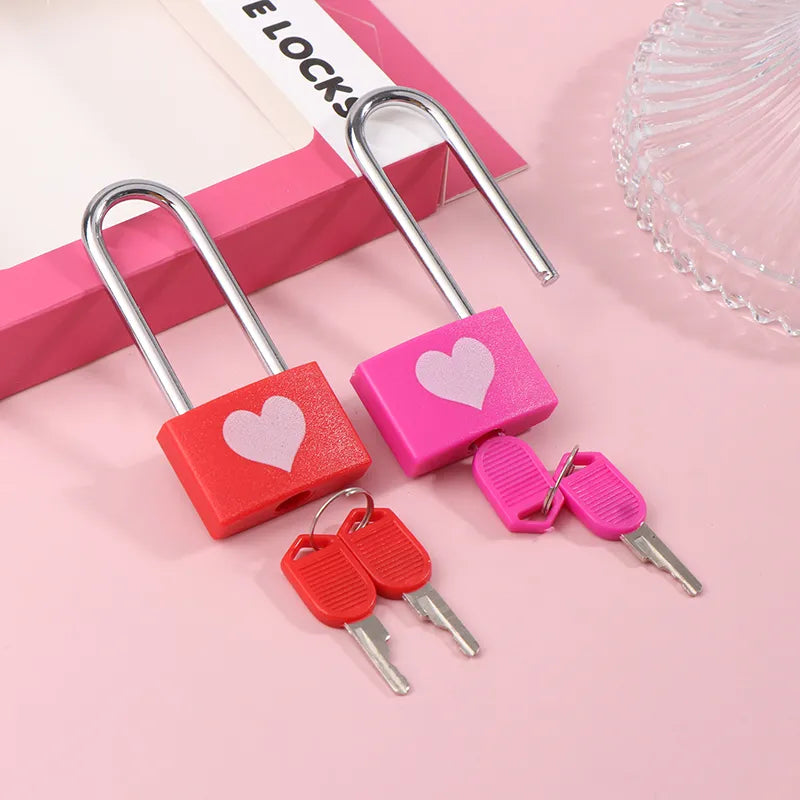 Heart Design Safety Padlock With Keys