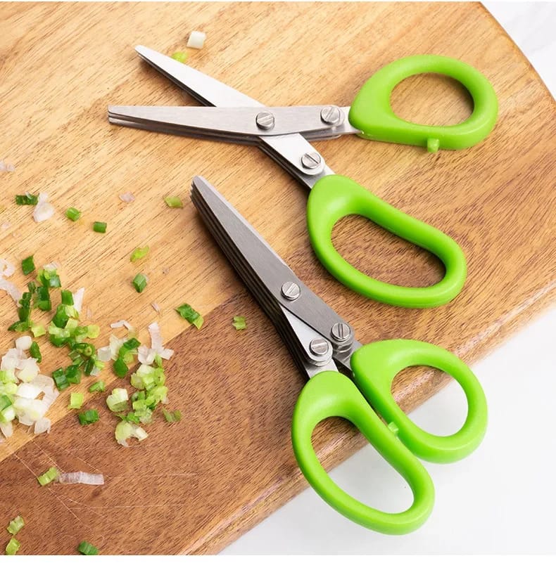 Stainless Steel 5 Blades Herb's Kitchen Scissor