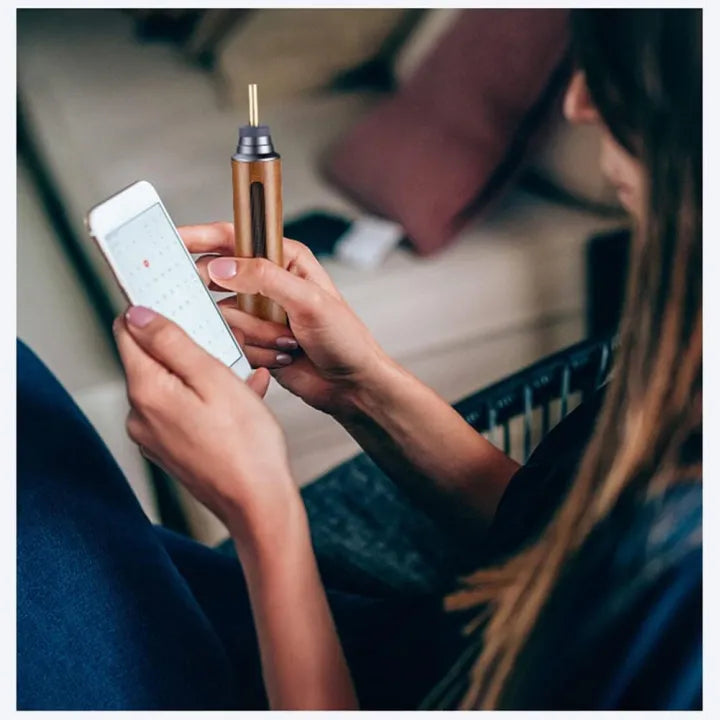 Portable Wooden amAnti-Ash Cigarette Holder & Mini Ashtray