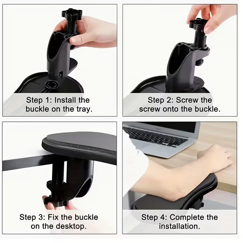Adjustable Ergonomic Arm Rest Pad For Desk