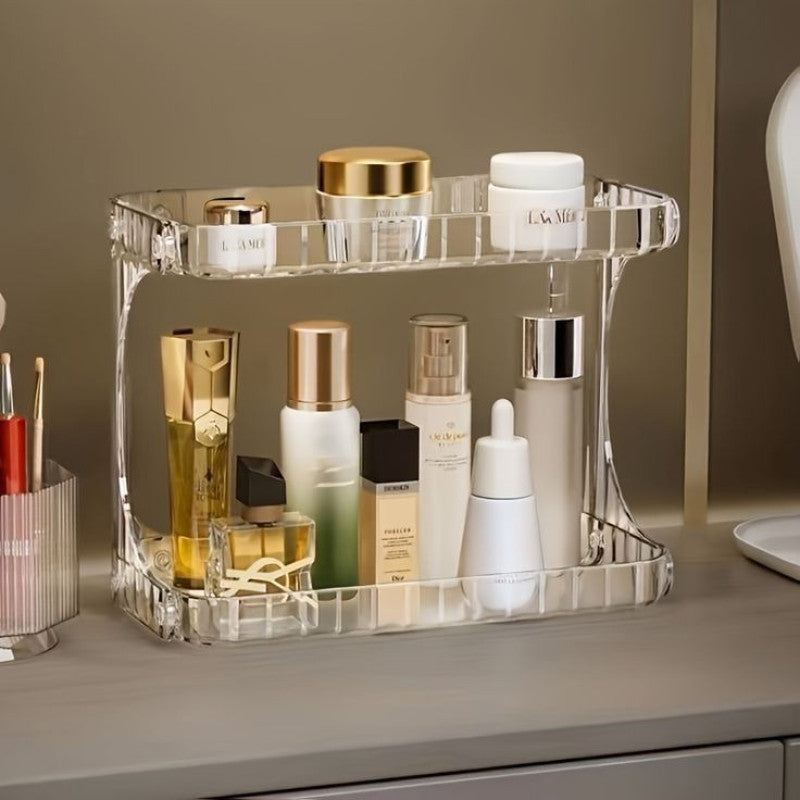 Double Layer Multipurpose Storage Organizer - Bathroom And Cosmetics Organizer