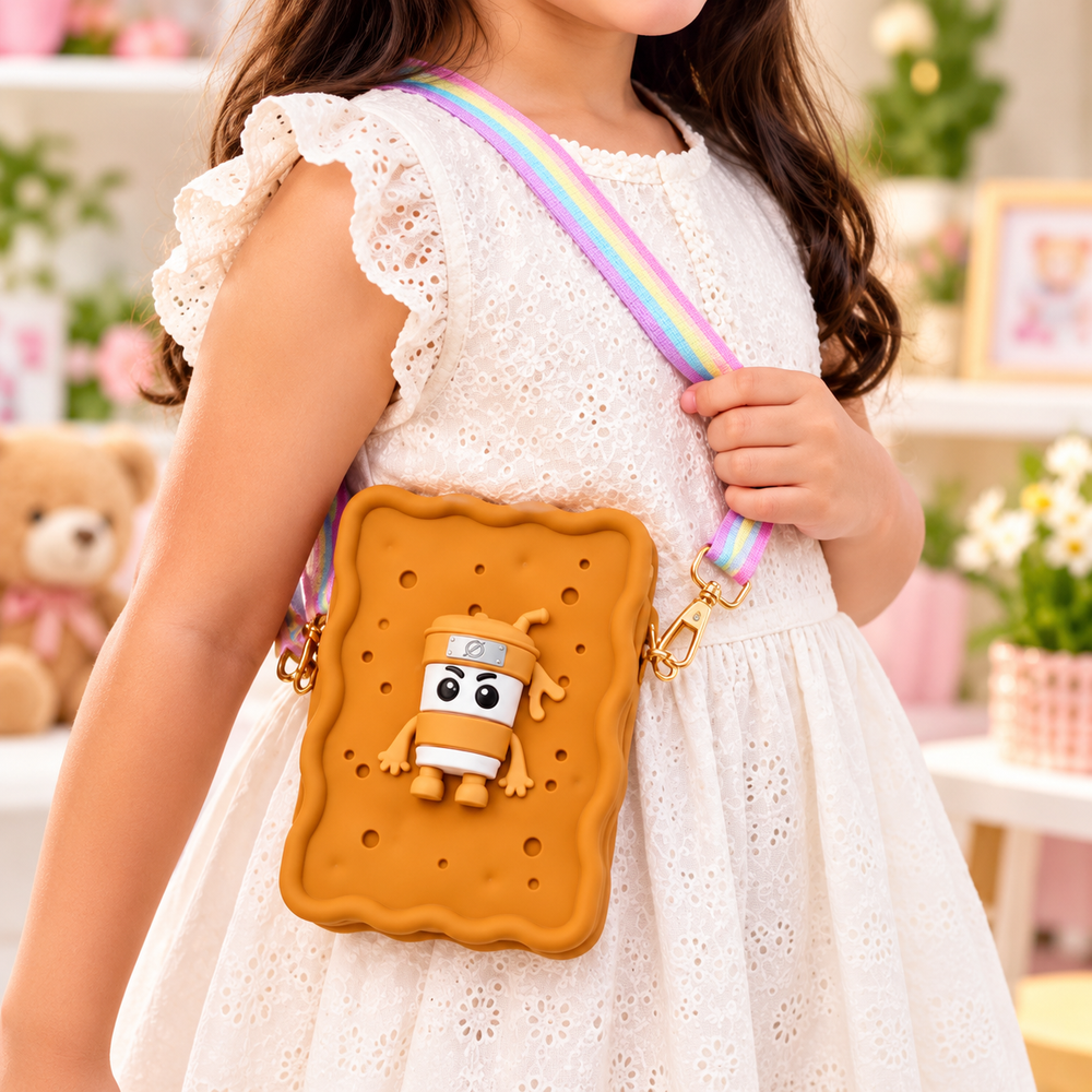 Silicone Cute Character Kids Crossbody Bag