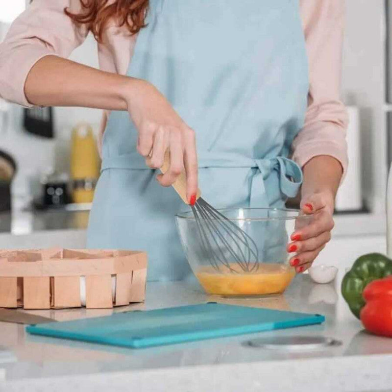Silicone Hand Whisk With Wooden Handle