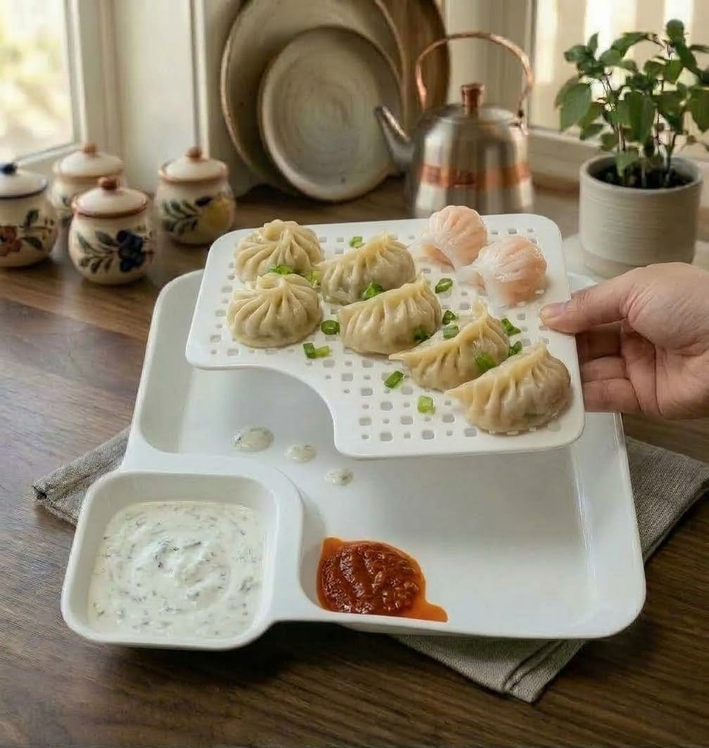 Snack And Dip Serving Platter Dish