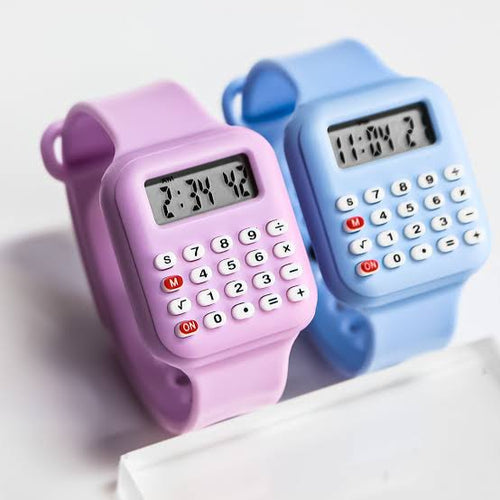 Mini Calculator Kids Wrist Watch
