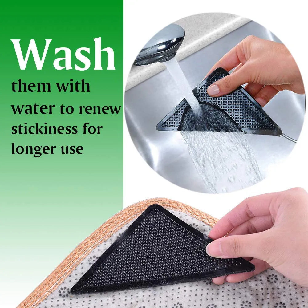 Rug Carpet Mat Grippers Non Slip Anti Skid Washable