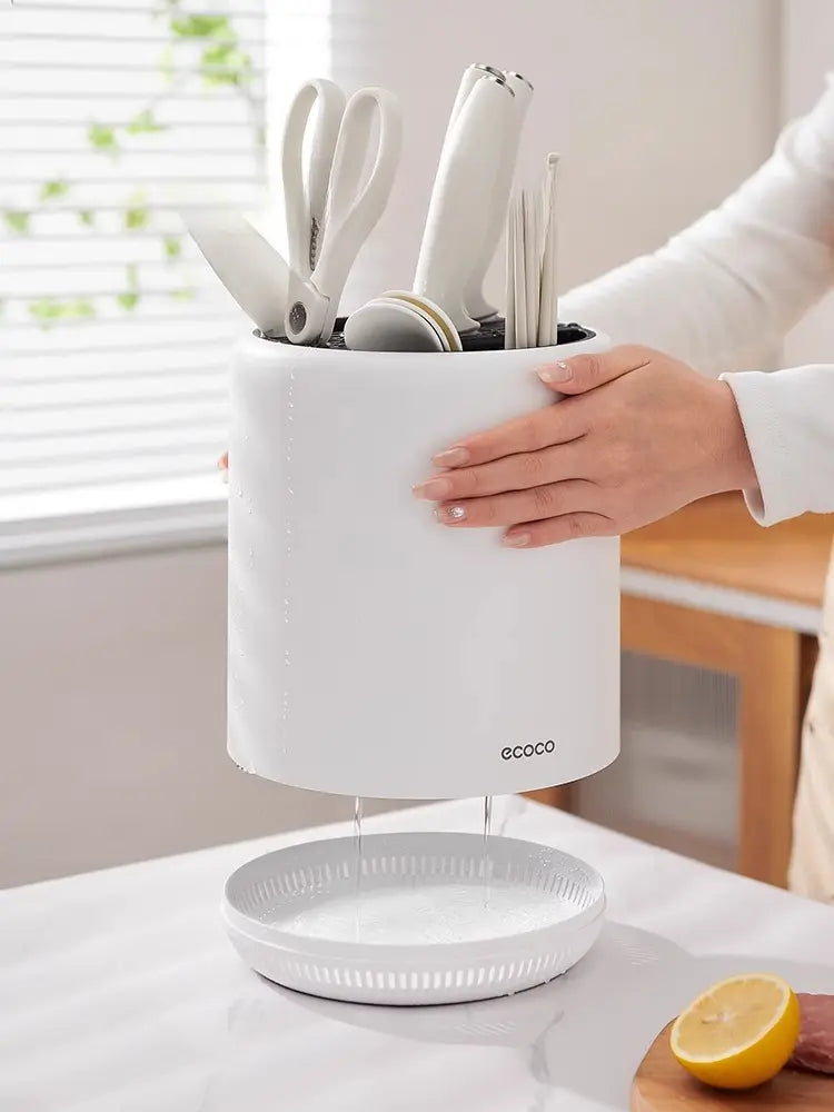 Ecoco 360° Rotating Knife Holder and Utensil Organizer