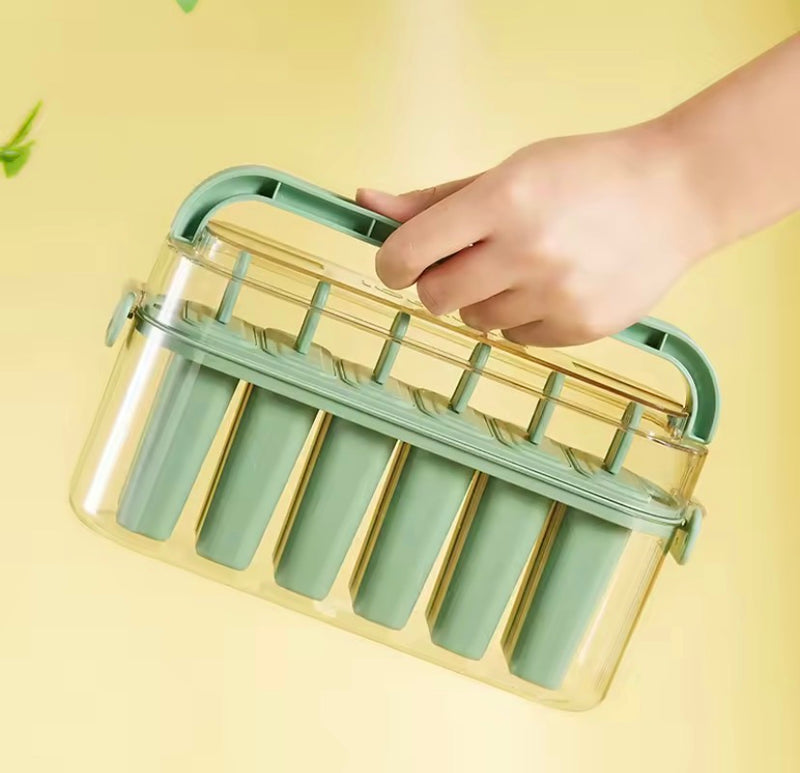 Silicone Popsicle Maker With Storage Box