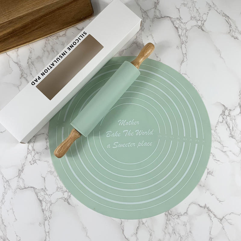 Round Non-stick Silicone Dough Mat