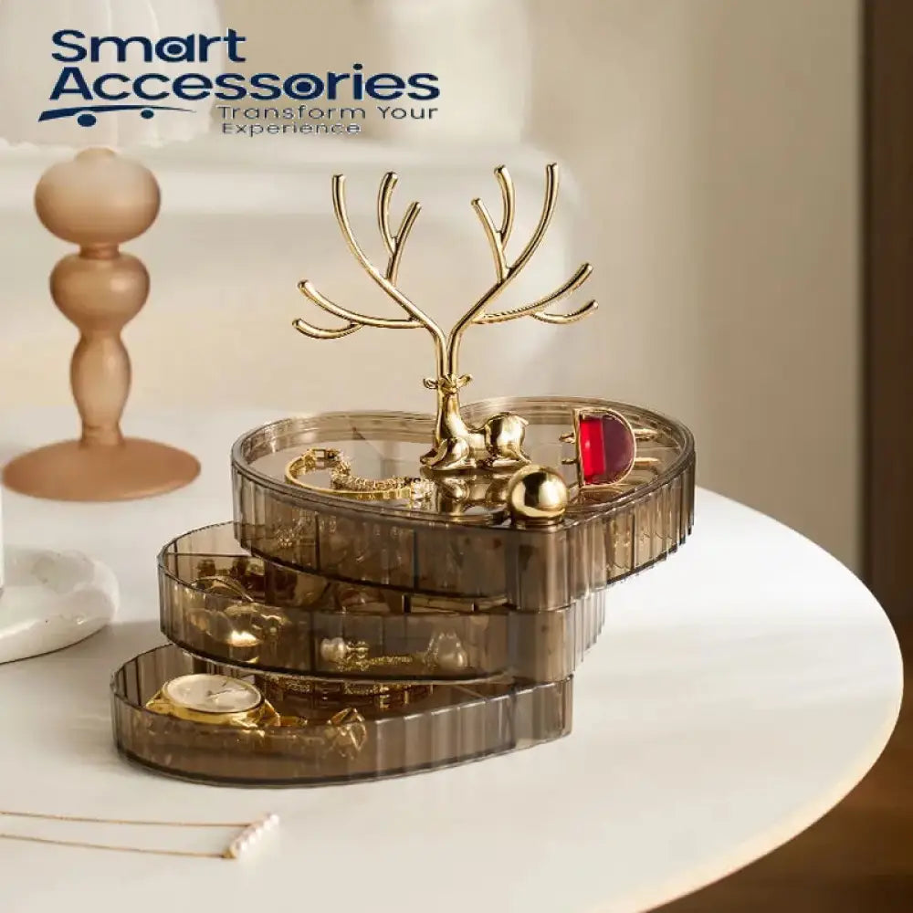 Rotatable Heart Shape Jewelery Organizer