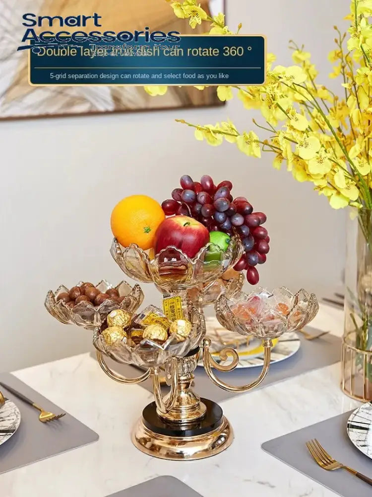 Rotating Dry Fruit Plate Rack