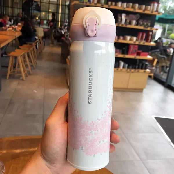 SB Insulated Tumbler - White & Pink - 420ml