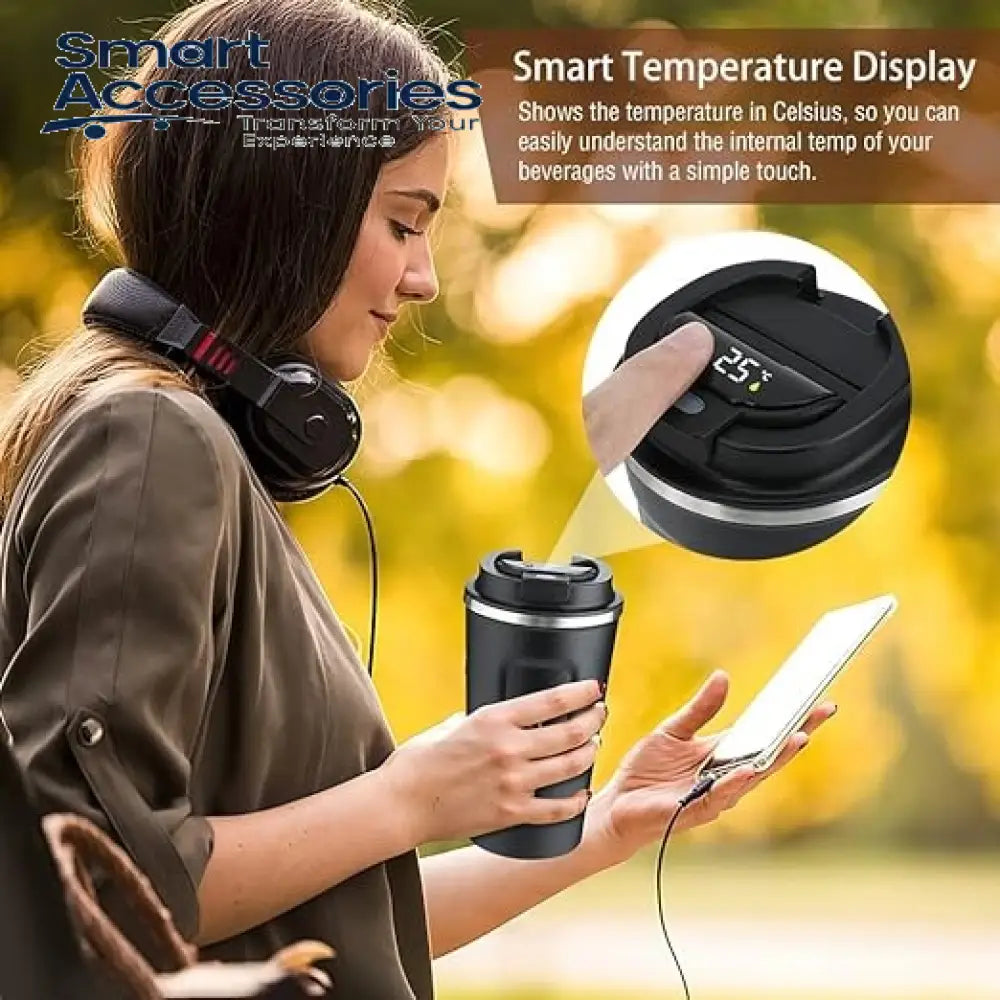 Smart Digital Coffee Mug Temperature Display