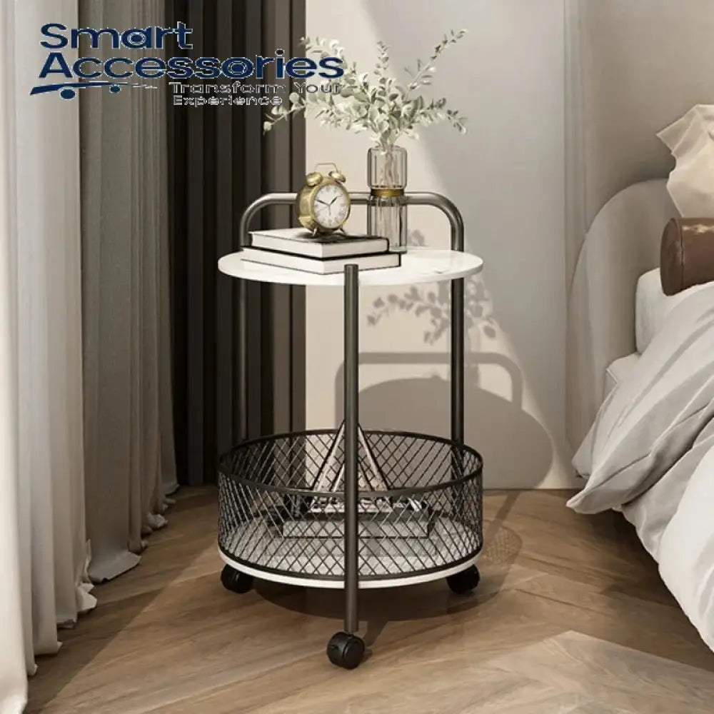Sofa Side Table Storage Trolley