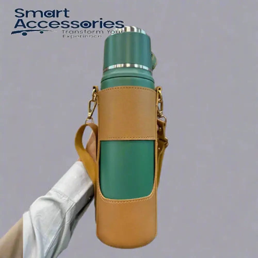 Stainless Steel Bottle With Leather Cover