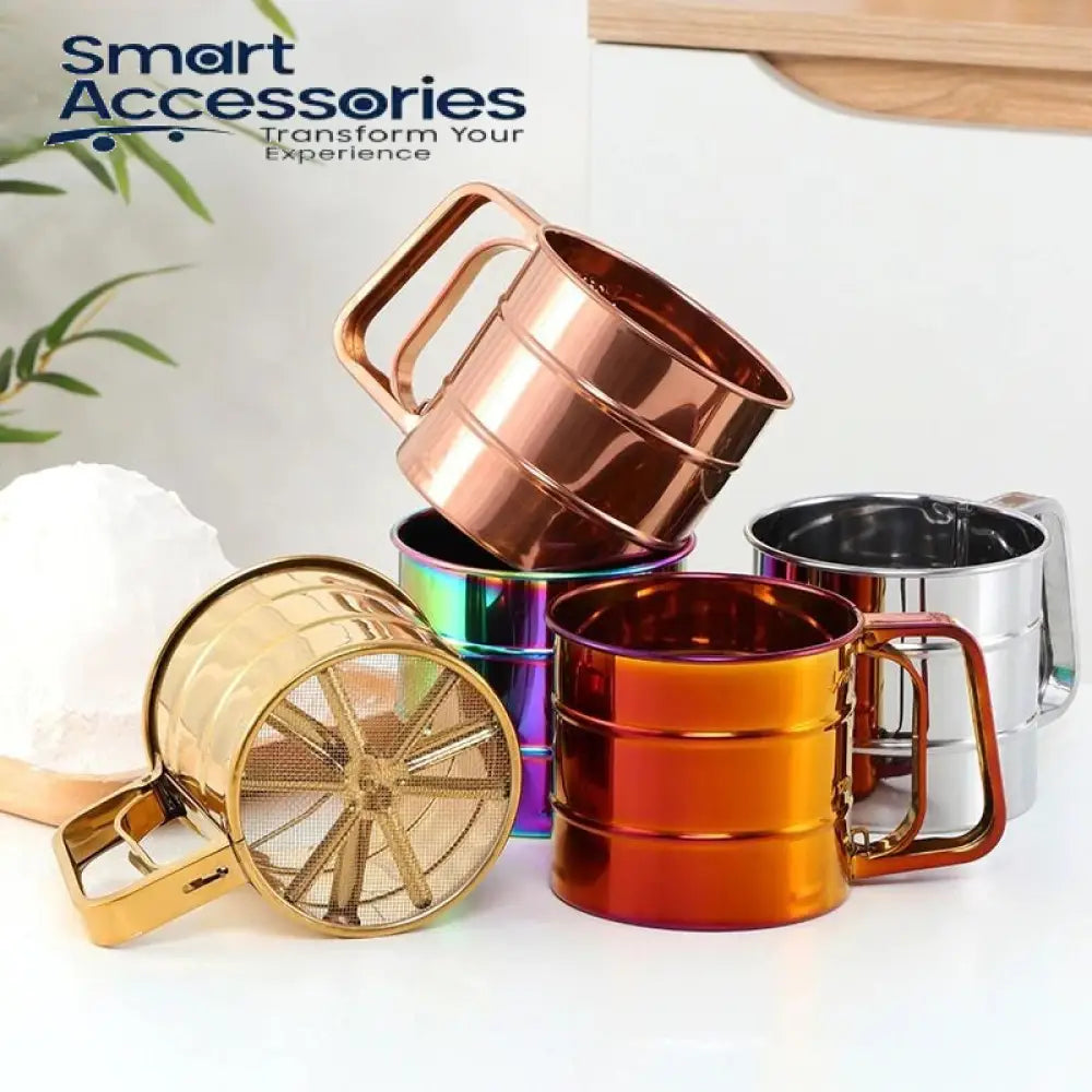 Stainless Steel Sieve Cup Flour Sifter.
